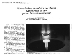 primeiro artigo sobre nitretação
